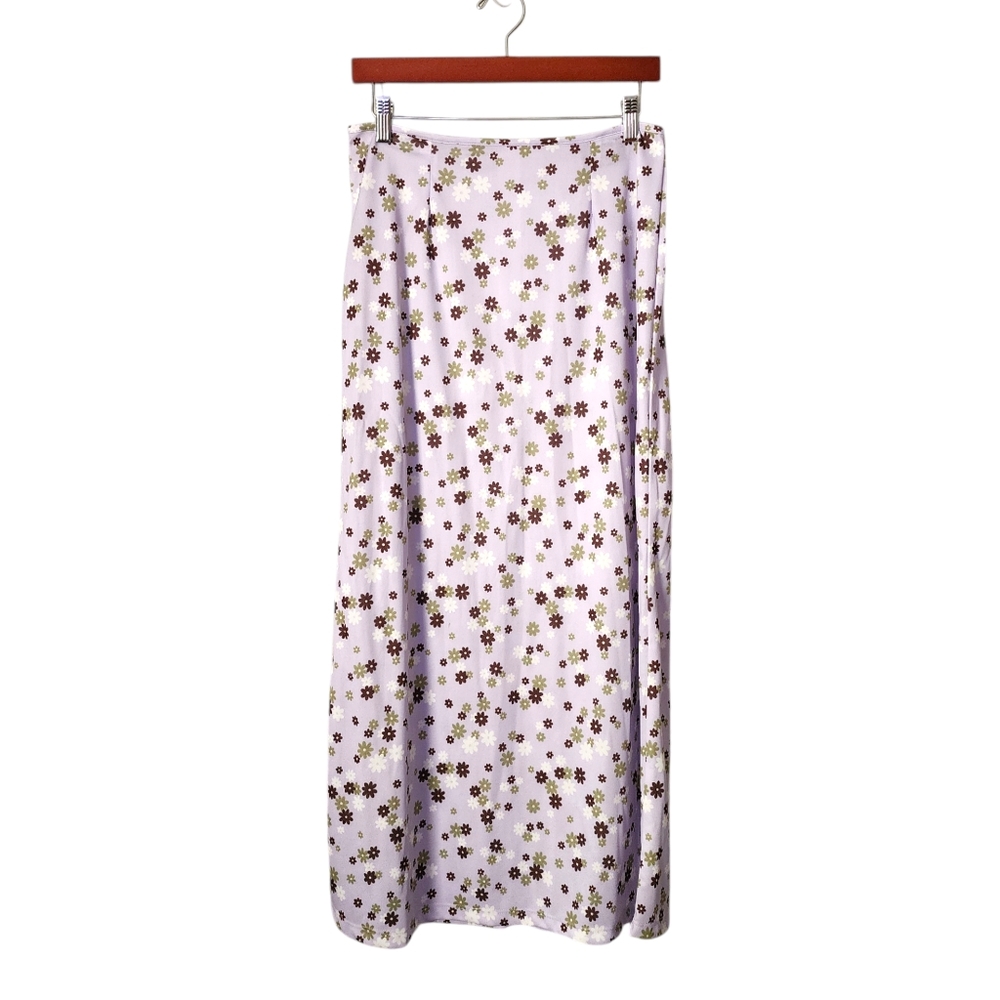 STONE GEAR x VINTAGE 1990s midi skirt rad 90s floral print size L